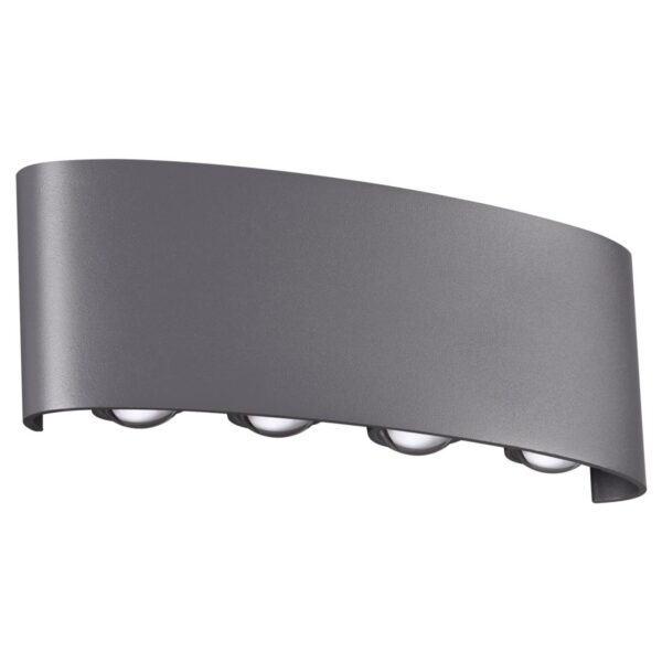 f1497f294d1c810ad7ec7aea35953cff 358461 STREET NT20 376 темно-серый Ландшафтный настенный светильник IP54 LED 4000K 8W 85-265V CALLE