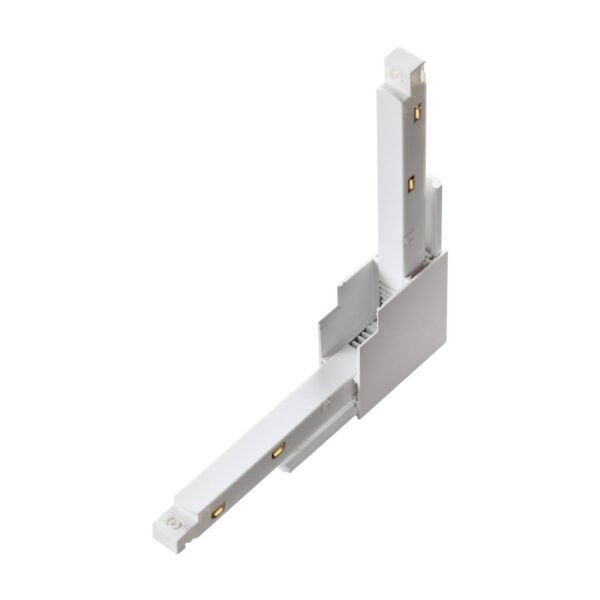 f2c28754e7ccc6a7bea6c171dd84a3c4 135123 SHINO NT21 043 белый Соединитель с токопроводом для шинопровода Г-образный IP20 48V FLUM