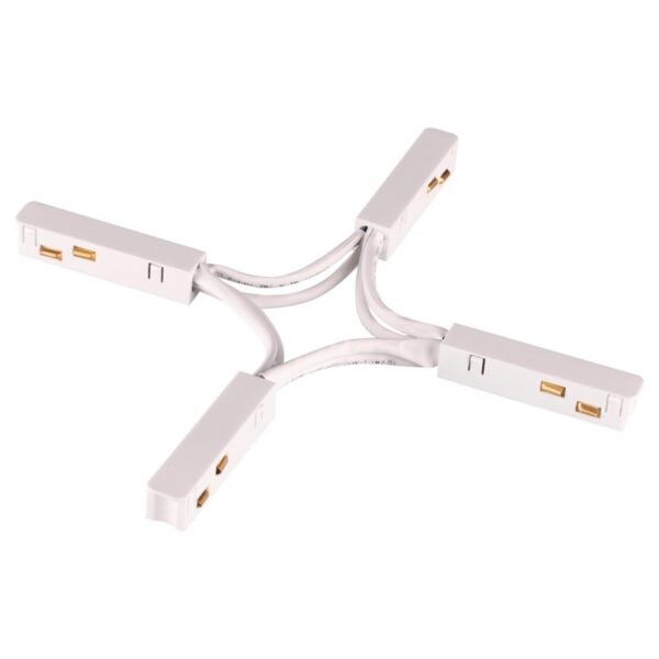 fae0fe257bf199c458accc778fb885af 135177 SHINO NT23 120 белый Гибкий токопроводящий соединитель для низковольтного шинопровода «X-образный» IP20 48V FLUM