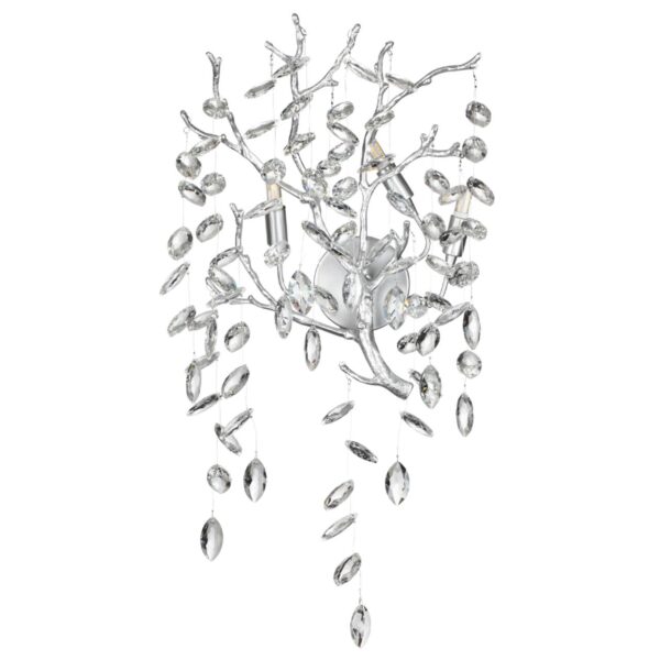 fd2cbaa995a2db41401e065e35dd3fd5 4970/3W HALL ODL24 635 матов.серебристый/алюмин./хрусталь Бра G9 3*40W DELICA