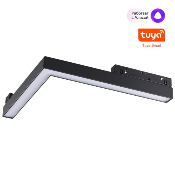 fd68c04758d5801f341f8aa817286a85 359502 SHINO NT24 137 черный Трековый низковольт. св-к диммир. со сменой цв.температуры, пульт ДУ/Tuya Smart Life IP20 LED 24W 48V 3000-6500K FLUM