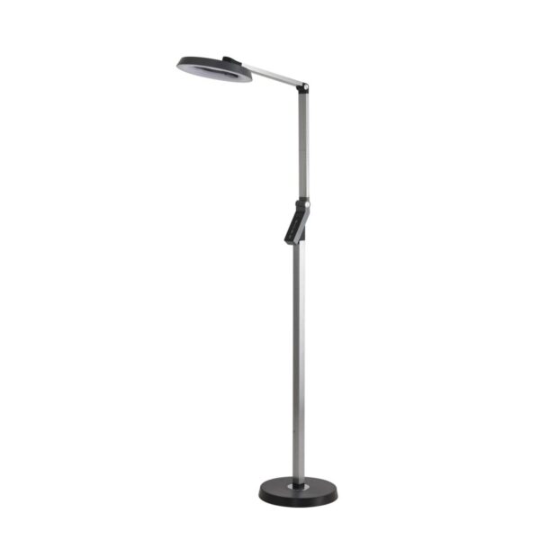 fe1de51e3b6dd7749441484720be528f 8332/15FL LEDIO LN26 458 темно-серый, металл/пластик Торшер LED 15W 3000/4000/6000K ССТ/диммер/LCD 220-240V GENRI