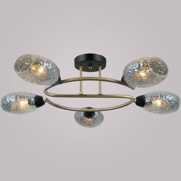 IL0300-5CSQ-79 BK AB светильник потолочный IL0300-5CSQ-79 BK AB светильник потолочный