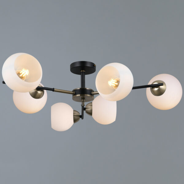 IL0469-6CSQ-24 BK AB LIBRA светильник потолочный IL0469-6CSQ-24 BK AB LIBRA светильник потолочный