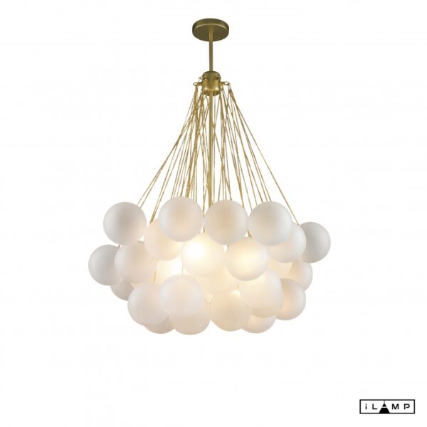 2212.970 Подвесная люстра iLamp GLOBE 10099P/3-D800 GOLD&WHITE