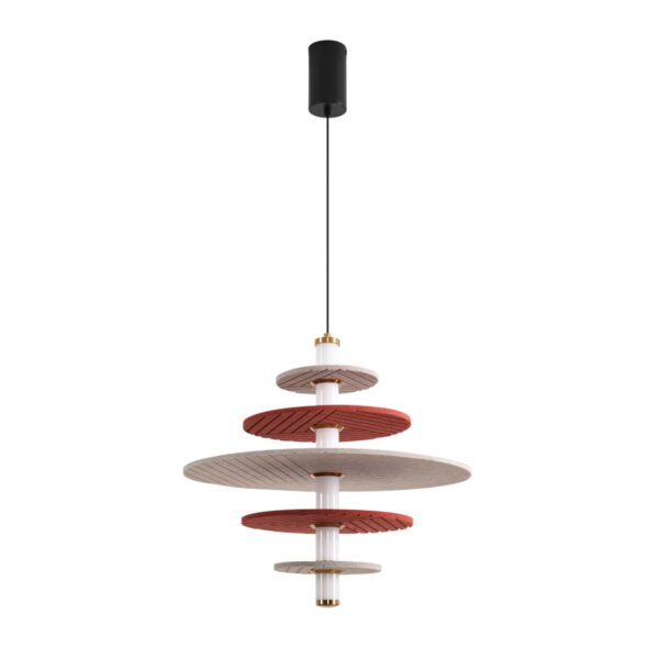 4629c4f329a2ff56d92aa19d5e0e2adc 8296/14AL LEDIO LN26 365 черный/бежевый/бурый, металл/фетр/акрил Подвес LED 14W 3000K 220V FELTA