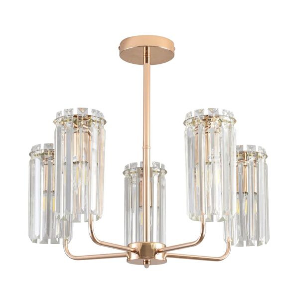 60272f90c17c7da88055d62a92a56b76 8347/5 CLASSI LN26 155 золото/прозрачный, металл/хрусталь Люстра подвесная E14 5*40W 220V FAVLA