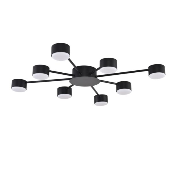 9c2bc1e86fa90e9aeed539ee4135b205 8344/8C COMFI черный, металл Люстра GX53 LED 8*7W 220V TORINA