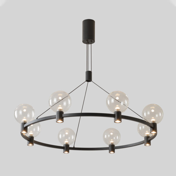 DUET_SP56W_LED_BLACK Люстра Crystal Lux DUET SP56W LED BLACK