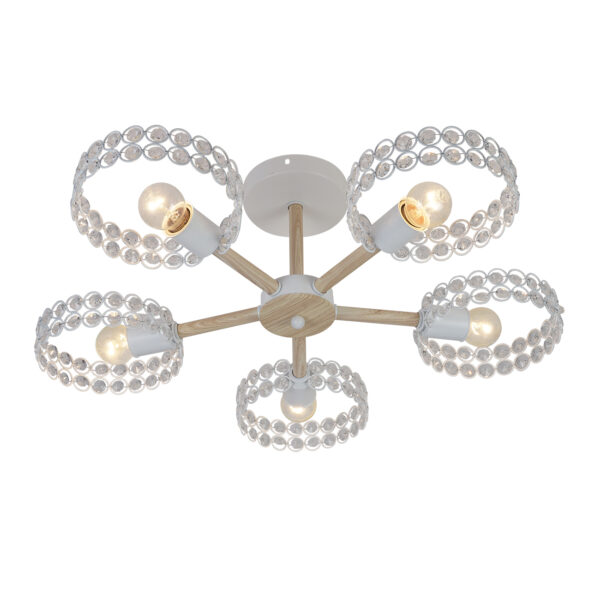 l94390 Escada 679/5P E27*60W White/Wood