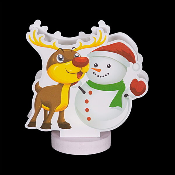 007_f 007-F декоративный светодиодный светильник H-19 см L-18 см, от батареек АА 2шт. (не в компл.)