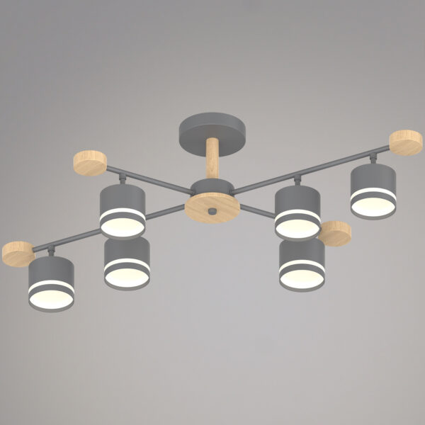 1432946_1 78730-0.3-06 GX53 GREY+WOOD светильник потолочный