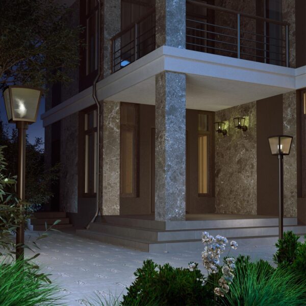 15580af666aca59b48a29ab742d1d4ed 370944 STREET NT23 656 темно-серый Светильник ландшафтный IP54 E27 18W 220-240V PARK