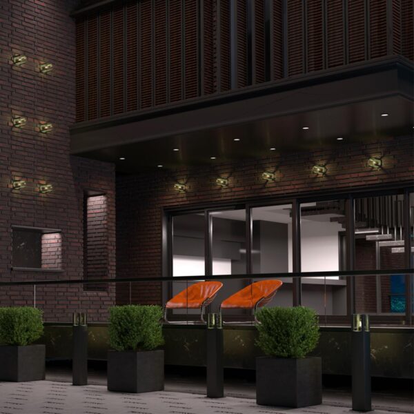 49a07b21f5f61d4d006b46601995ec46 370959 STREET NT23 670 черный Светильник ландшафтный IP54 E27 max 20W 220-240V VISIO