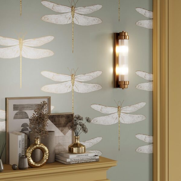 64eb17cc87b3d023f833a4752f76bf01 4821/2W WALLI ODL21 467 бронзовый/прозрачный Настенный светильник E14 2*40W LORDI