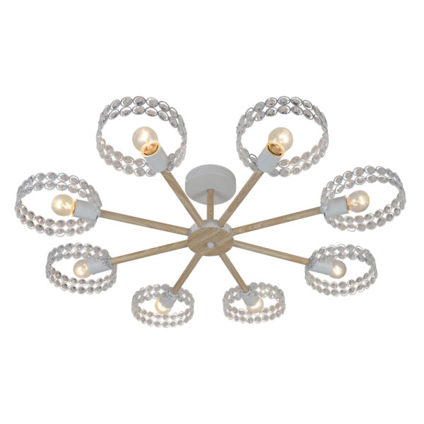 AC208D1B369818F4A8B6_0 Escada 679/8P E27*60W White/Wood