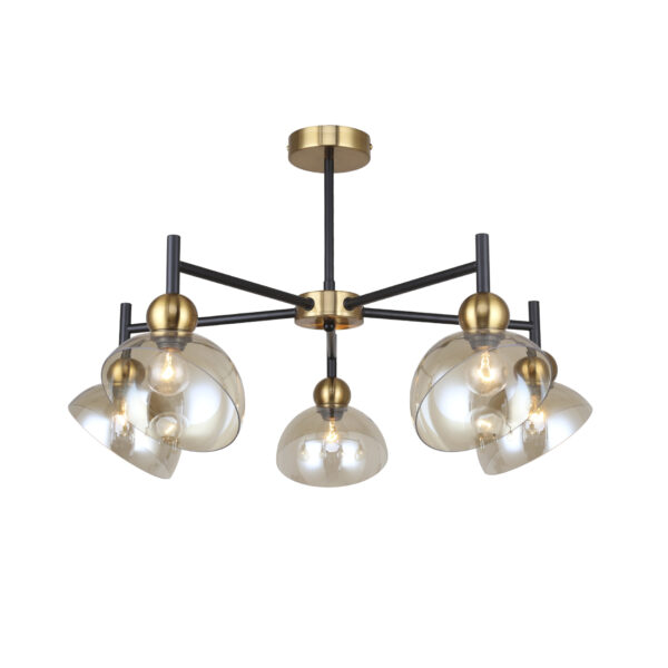 B1047D10451FAA6D3377_0 Escada 2109/5P E14*40W Black/Brass