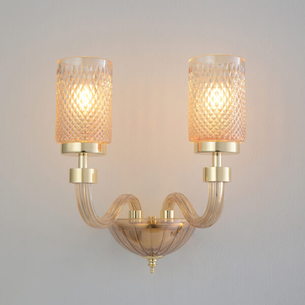 SILVESTRO_AP2_AMBER Бра Crystal Lux SILVESTRO AP2 AMBER