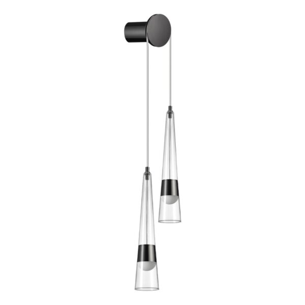 b35ce11860a54f1a7f94716377330193 5044/24WL L-VISION ODL24 000 глянц.темн.хром/прозрачный/металл/стекло Бра LED 24W 3000K 2536Лм LUMP