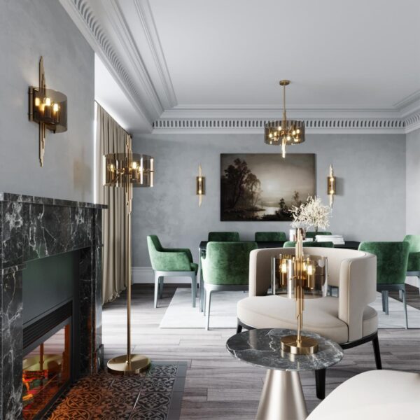 eb9efa8eea9aeca84e46514fa84855f1 4895/2WA MODERN ODL_EX23 000 бронзовый/дымчатый/металл/стекло Бра E27 2*40W MARGARET