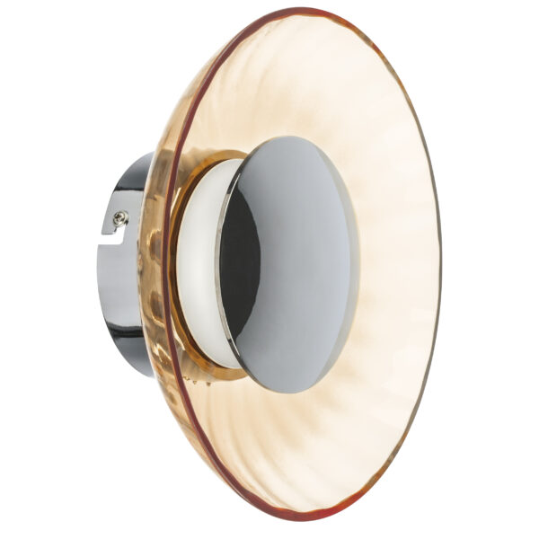 034218b2015211ee813fc81f66f678b0_427e0ec48dc011ee8145c81f66f678b0 809013 Бра CELESTA LED 6W 300LM ХРОМ/КОНЬЯЧНЫЙ 3000K