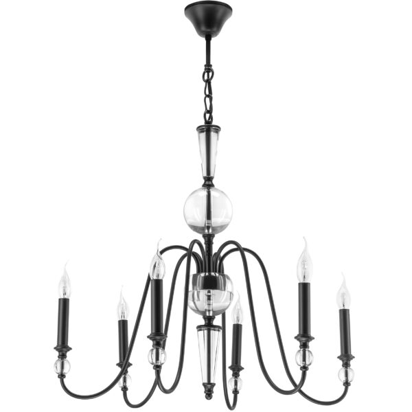 060efe1b486b11e88118c81f66f678b0_905bad5c733311ee8145c81f66f678b0 732067 Люстра RAGNO 6х40W E14 ЧЕРНЫЙ