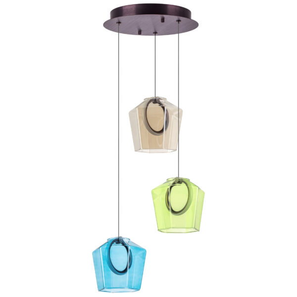 0ffb56cd1cca11ef80c0c81f66f678af_92a9aaab9c3111ef80c0c81f66f678af 796139 Люстра CARAMELLO LED 3х6W 330LM КОФЕЙНЫЙ/МУЛЬТИКОЛОР 3000K