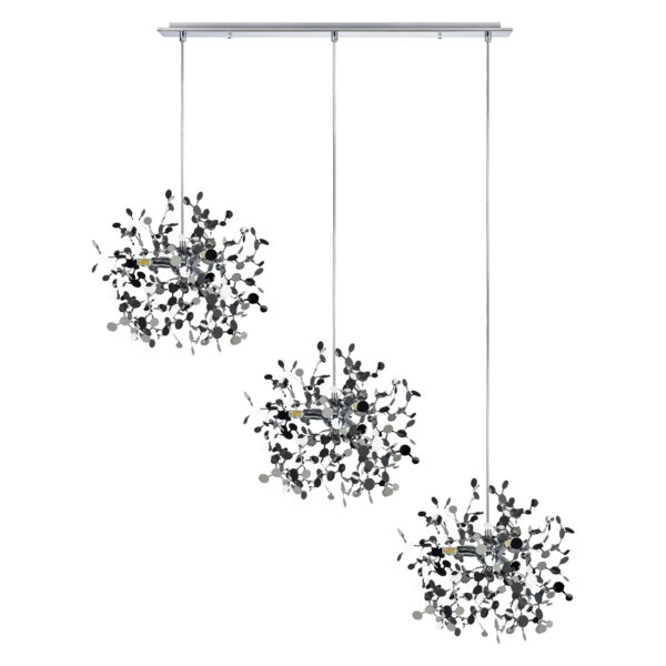 107af35bd47f11ee8145c81f66f678b0_d9bd07556aac11ef80c0c81f66f678af L3PL721134 Подвес тройной линейный EXTRA 3x3x5W(led) G9 (721134 — 3 + 572124 -1) ХРОМ