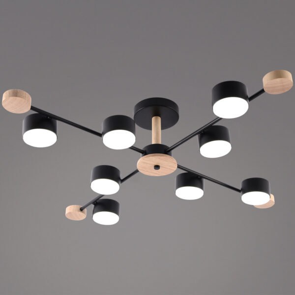 1431251_1 03751-0.3-08 BK+WOOD GX53 светильник потолочный