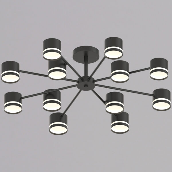 1432957_1 89730-0.3-12 GX53 BK светильник потолочный