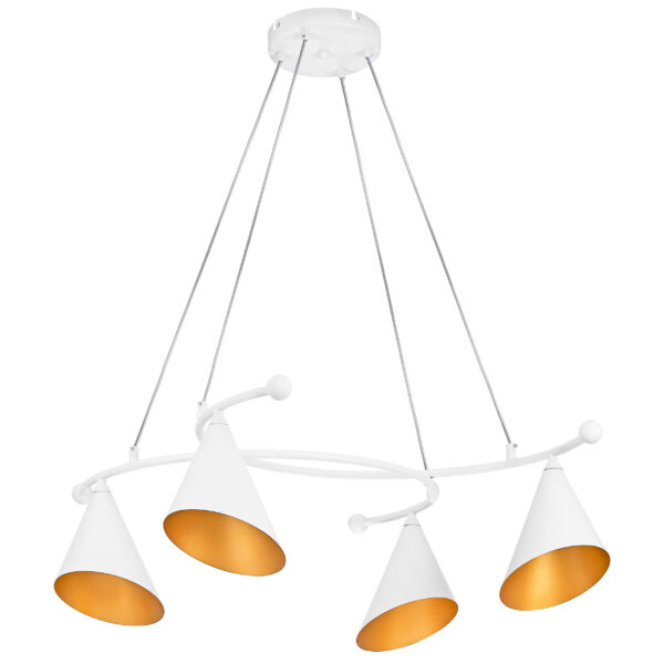 22e4ff2a242111f080c0c81f66f678af_684b41459eab11f080c4c81f66f678af 757046 Люстра CONE GW 4х6W(led) G9 БЕЛЫЙ/ЗОЛОТО