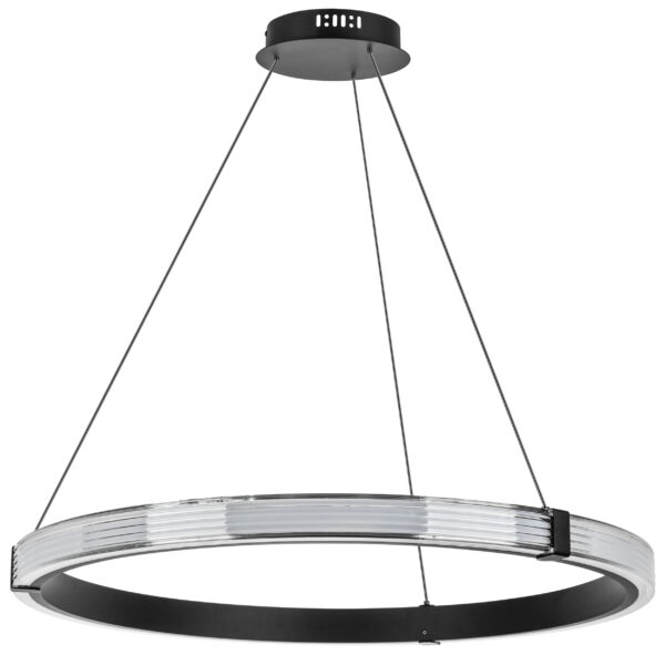 25963a5afebc11ed813fc81f66f678b0_94d77337f6b211ee8146c81f66f678b0 736287 Люстра ROTONDA 42W LED 2106LM 360G ЧЕРНЫЙ 3000K