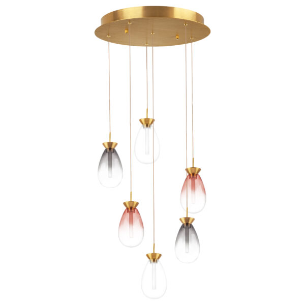 32389ddc012f11ee813fc81f66f678b0_4fddf199845211ee8145c81f66f678b0 805169 Люстра COLORE LED 6х4W 1100LM ЗОЛОТО/МУЛЬТИКОЛОР 3000K