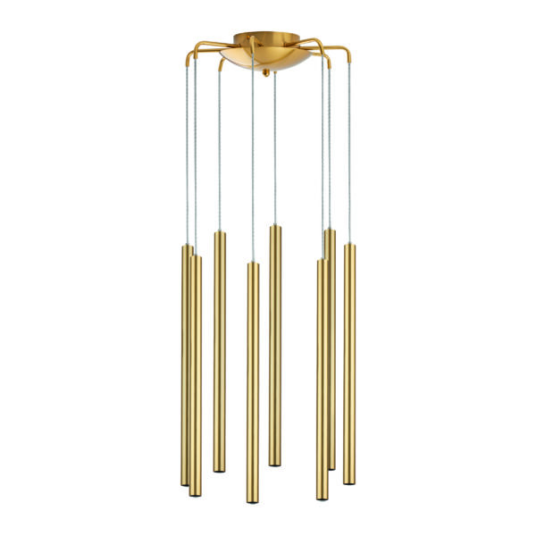 3300ce29ac8d11ef80c0c81f66f678af_6efc89ecd40a11ef80c0c81f66f678af L8T747243 Люстра TUBO LED 40W 2560LM 25G ЗОЛОТО 4000K (574733+747243 (8шт)