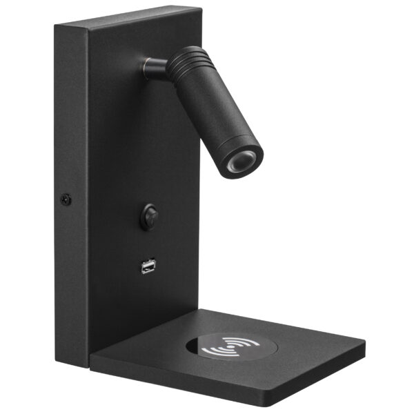 40074e22004c11ee813fc81f66f678b0_5b561d58f69d11ee8146c81f66f678b0 808527 Бра MURO 3W LED 240LM ЧЕРНЫЙ 3000K