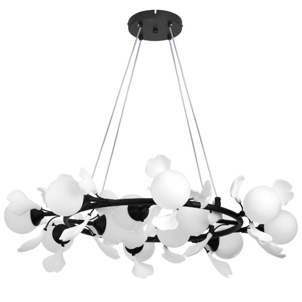42a062b0242511f080c0c81f66f678af_5123f9119eba11f080c4c81f66f678af 799127 Люстра CERAMO BW 12х6W(led) G9 ЧЕРНЫЙ/БЕЛЫЙ