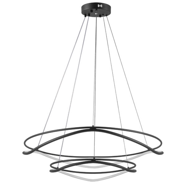 52c368bffdfe11ed813fc81f66f678b0_af215e10f6b511ee8146c81f66f678b0 736527 Люстра ROTONDA 115W LED 5736LM 120G ЧЕРНЫЙ 3000-6000K