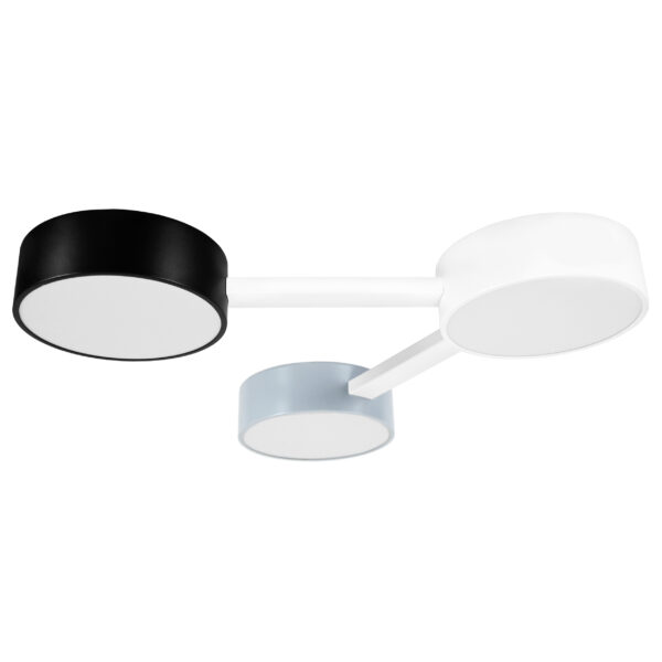 56d42a8b25b311f080c0c81f66f678af_88fa86799d0a11f080c4c81f66f678af 737230 Люстра EMISFERO LED 2х24W 520-1040LM G БЕЛЫЙ/ЧЕРНЫЙ/СЕРЫЙ 3000/6000K