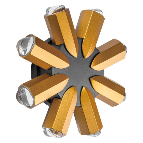 7a32858624b111ee813fc81f66f678b0_917386f5f0f811ee8146c81f66f678b0 380683 Светильник DITO 8х1W LED 880LM G ЧЕРНЫЙ/ЗОЛОТО 4000K