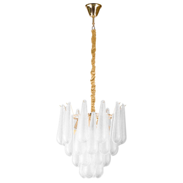 85a76a8c16c911f080c0c81f66f678af_0b7bc3f0993811f080c4c81f66f678af 799082 (2КОР!) Люстра RETRO II 8х6W(led) E14 ЗОЛОТО/ПРОЗРАЧНЫЙ