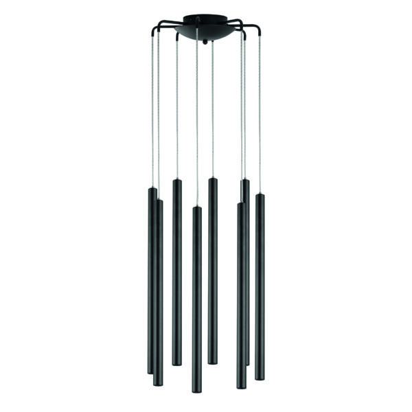 869ff79daccf11ef80c0c81f66f678af_c68cbd58d40c11ef80c0c81f66f678af L8T747247 Люстра TUBO LED 40W 2560LM 25G ЧЕРНЫЙ 4000K (574737+747247 (8шт)