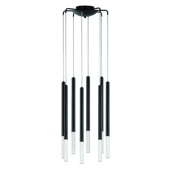 9a27f0e0acc811ef80c0c81f66f678af_57d4cf28c06011f080c4c81f66f678af L8T747137 Люстра TUBO LED 40W 2000LM 360G ЧЕРНЫЙ 3000K (574737+747137 (8шт)