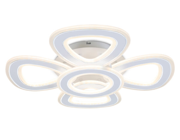 FA8925 FA8925/4+1 WH/CH белый/хром 163W 3000K-6400K 590*590*120 (ПДУ РАДИО 2.4G)