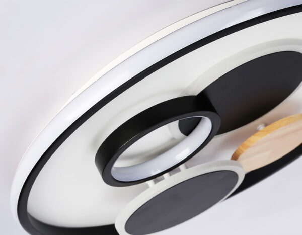 FL4802_macro1 FL4802 WH/BK белый/черный 3000K-6400K 70W D500*95 (ПДУ ИК)