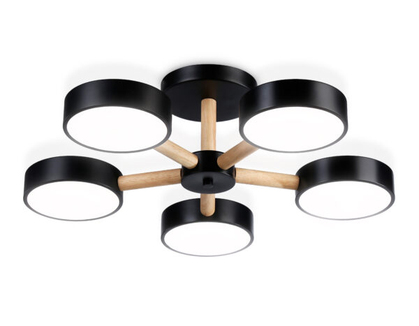 FL4828 FL4828/5 BK черный 3000K-6400K 65W D580*160 (ПДУ ИК)