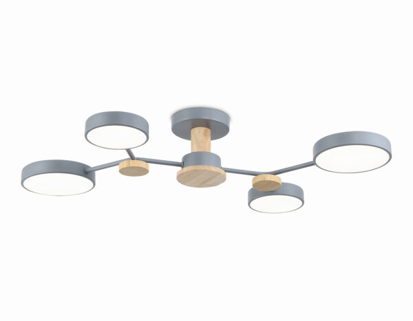 FL4859 FL4859/4 GR/WD серый/дерево 60W 3000-6000K 700*400*120 (без ПДУ)