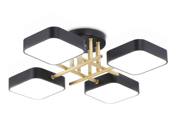 FL516343 FL516343/4 BK/GD черный/золото 72W 3000-6000K 550*550*150 (без ПДУ)