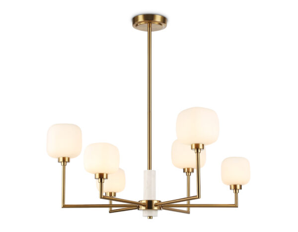 LH53015 LH53015/6 BS/FR латунь/белый матовый G9*6 max 40W D690*680