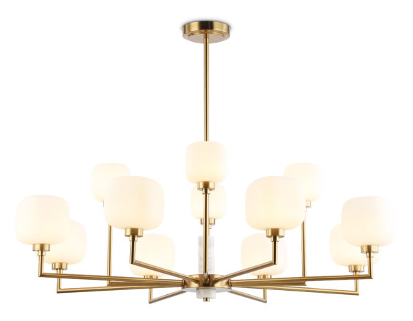 LH53019 LH53019/12 BS/FR латунь/белый матовый G9*12 max 40W D910*680