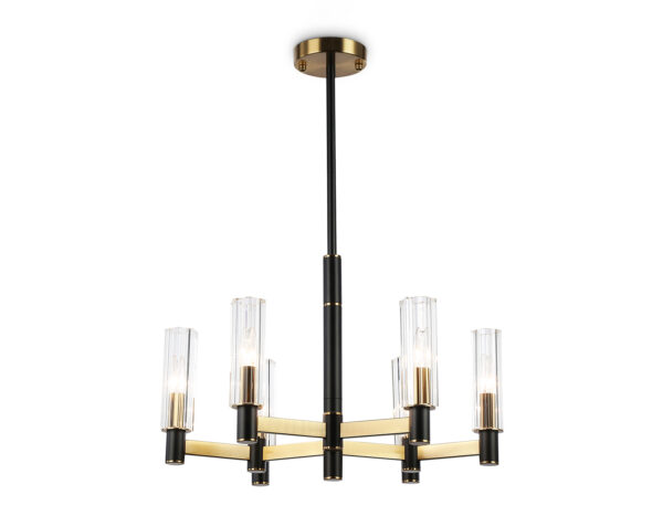 LH55511 LH55511/6 BK/BS/CL черный/латунь/прозрачный E14*6 max 40W D570*760